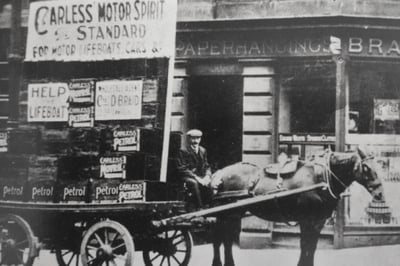 Carless-Petrol-Transportation by Horse