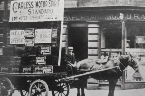 Carless-Petrol-Transportation by Horse