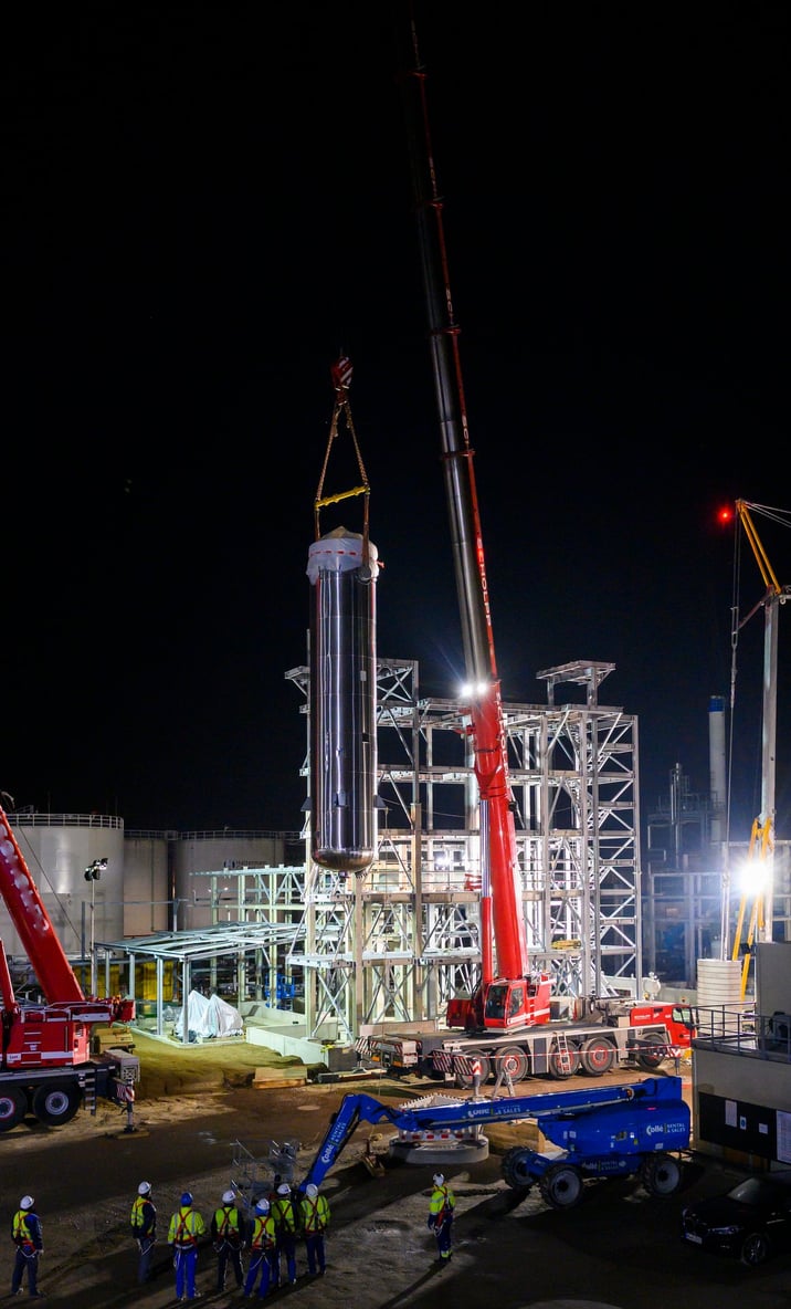 Haltermann Carless installs centrepiece of new hydrogenation plant