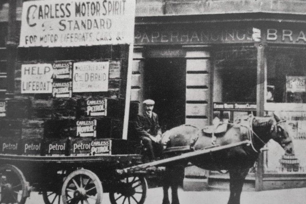 Carless-Petrol-Transportation by Horse